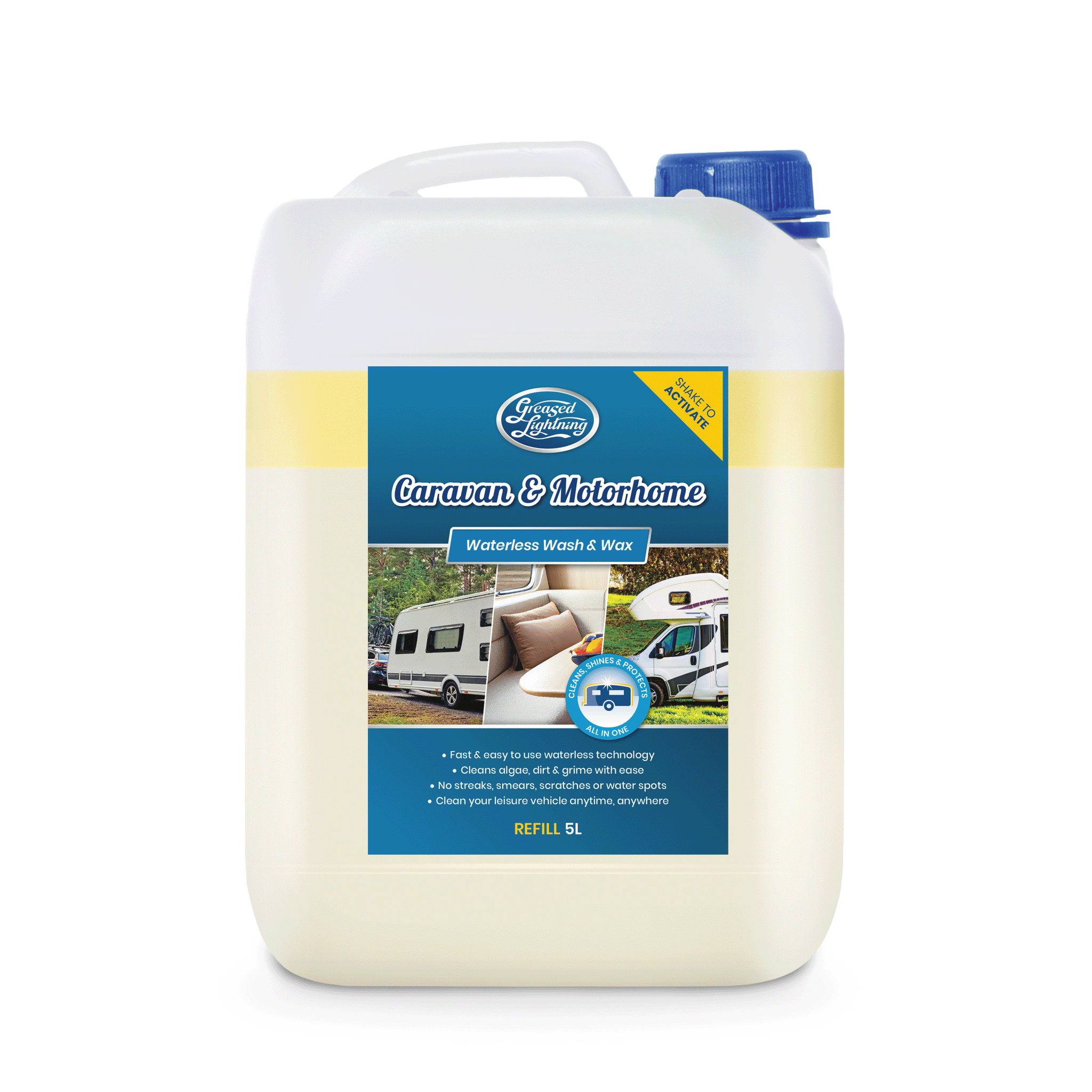 Caravan & Motorhome Waterless Wash & Wax 5Ltr